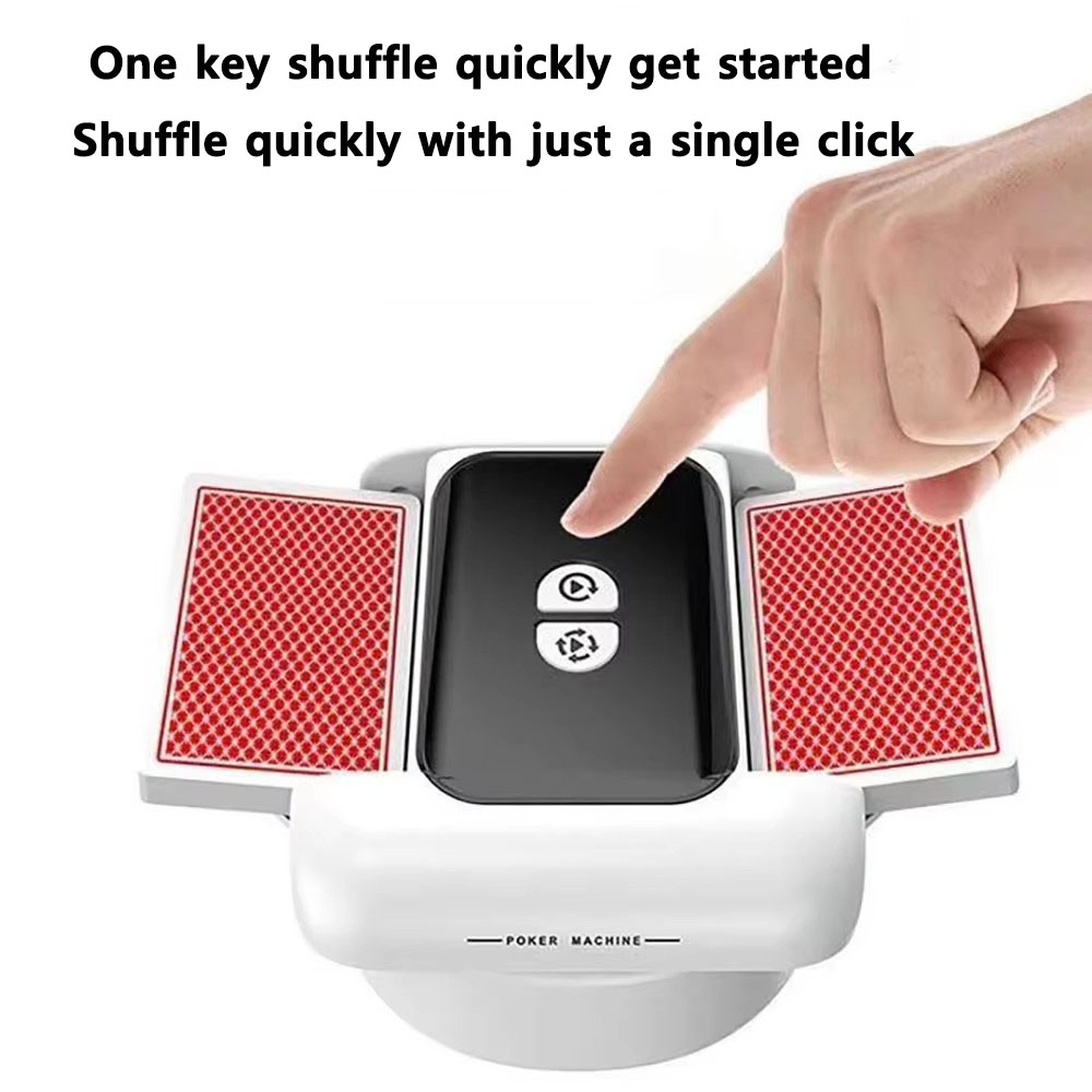 Party Games At Home - Máquina mezcladora de cartas automática recargable,