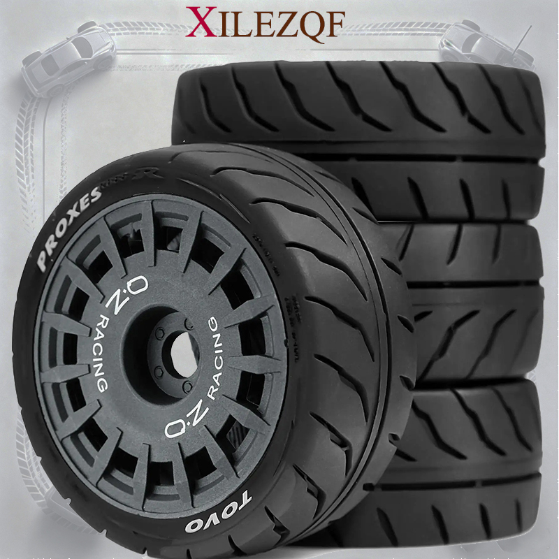 Tamiya Model Rc Car - XILEZQF 4PCS Neumáticos de Turismo para