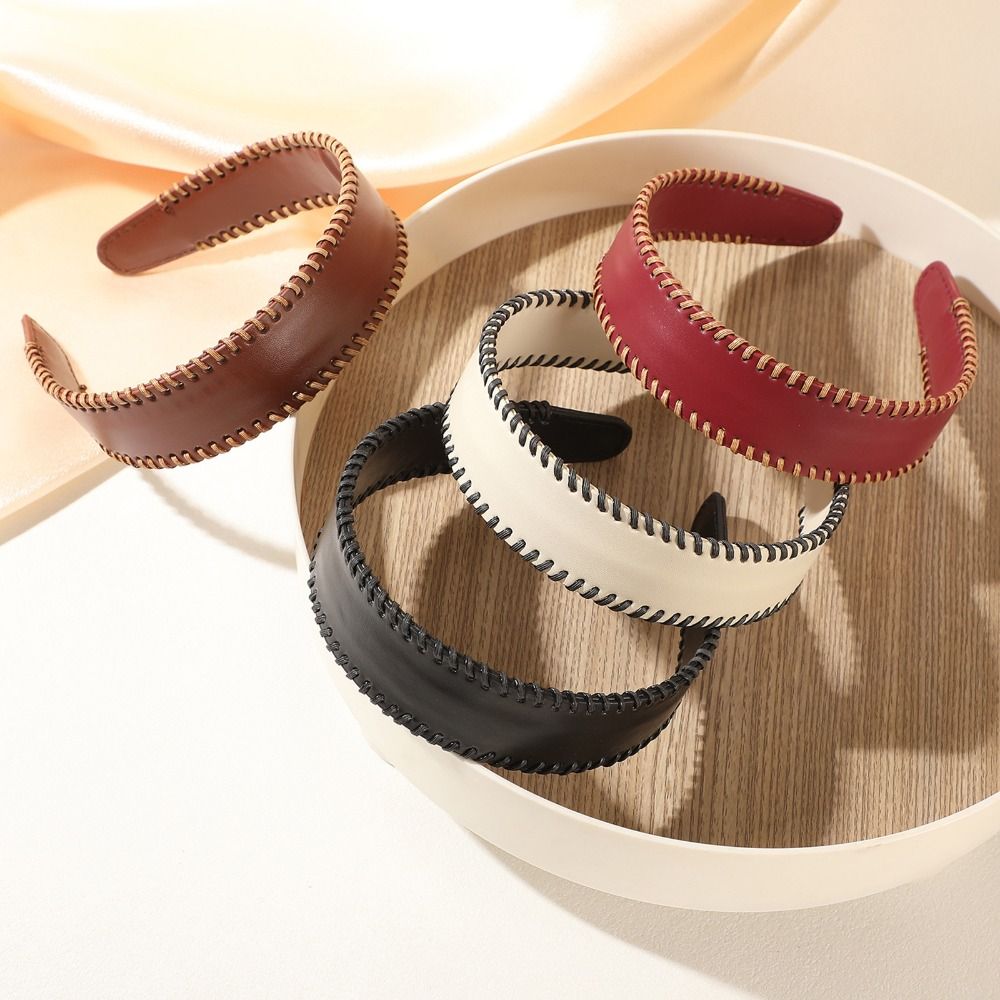 Ring Toss Outdoor - Diadema de cuero de color liso