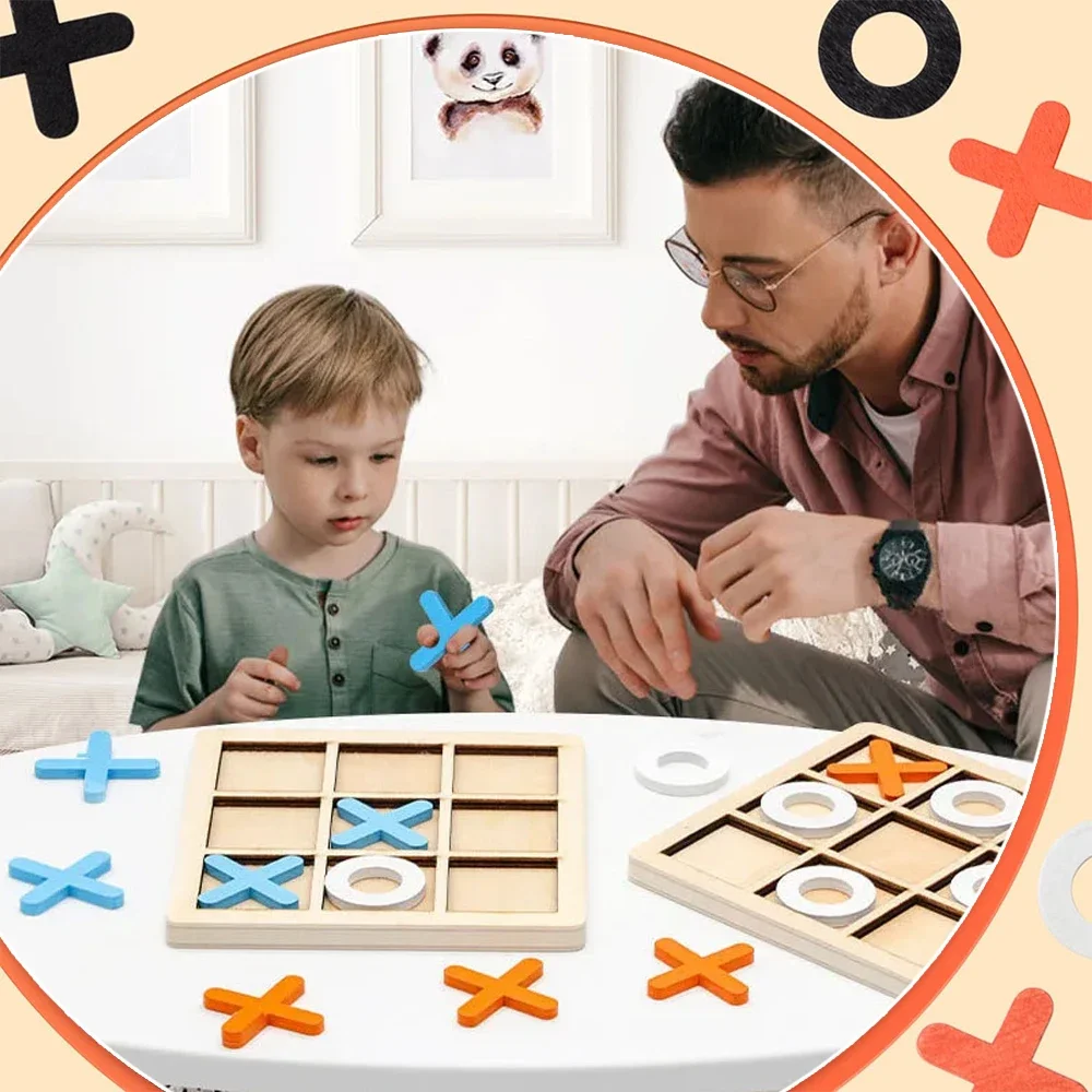 Juego de madera XO Tic Tac Toe - Party Games At Home reseña y precio