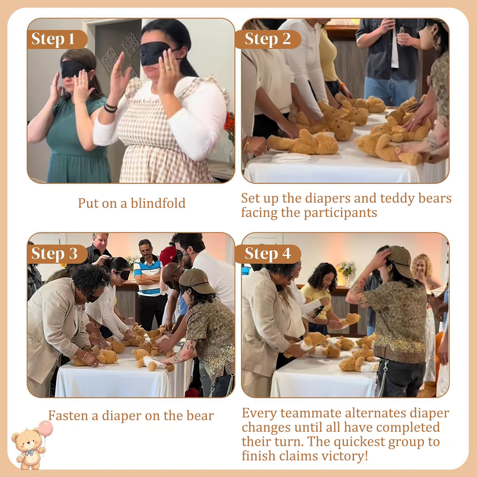4/6/8/12 juegos de Baby Shower - Party Games Baby Shower reseña y precio
