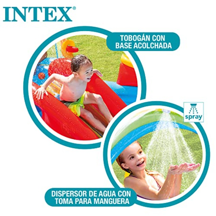 Piscina inflable con tobogán a - Ring Toss Outdoor reseña y precio