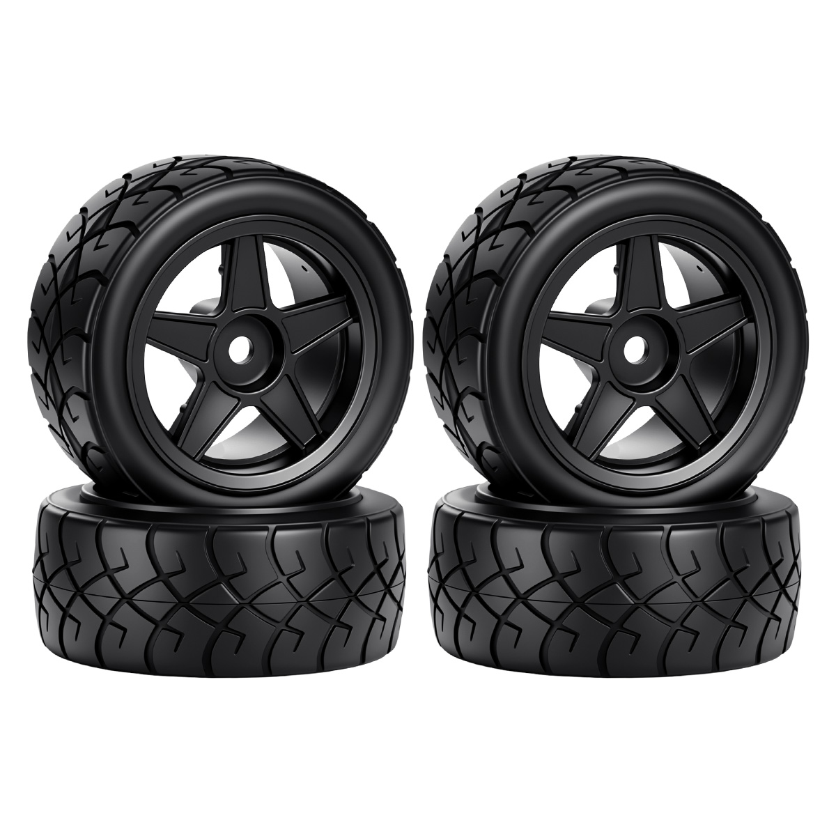 4 Piezas de Neumáticos de Goma - Tamiya Model Rc Car reseña y precio