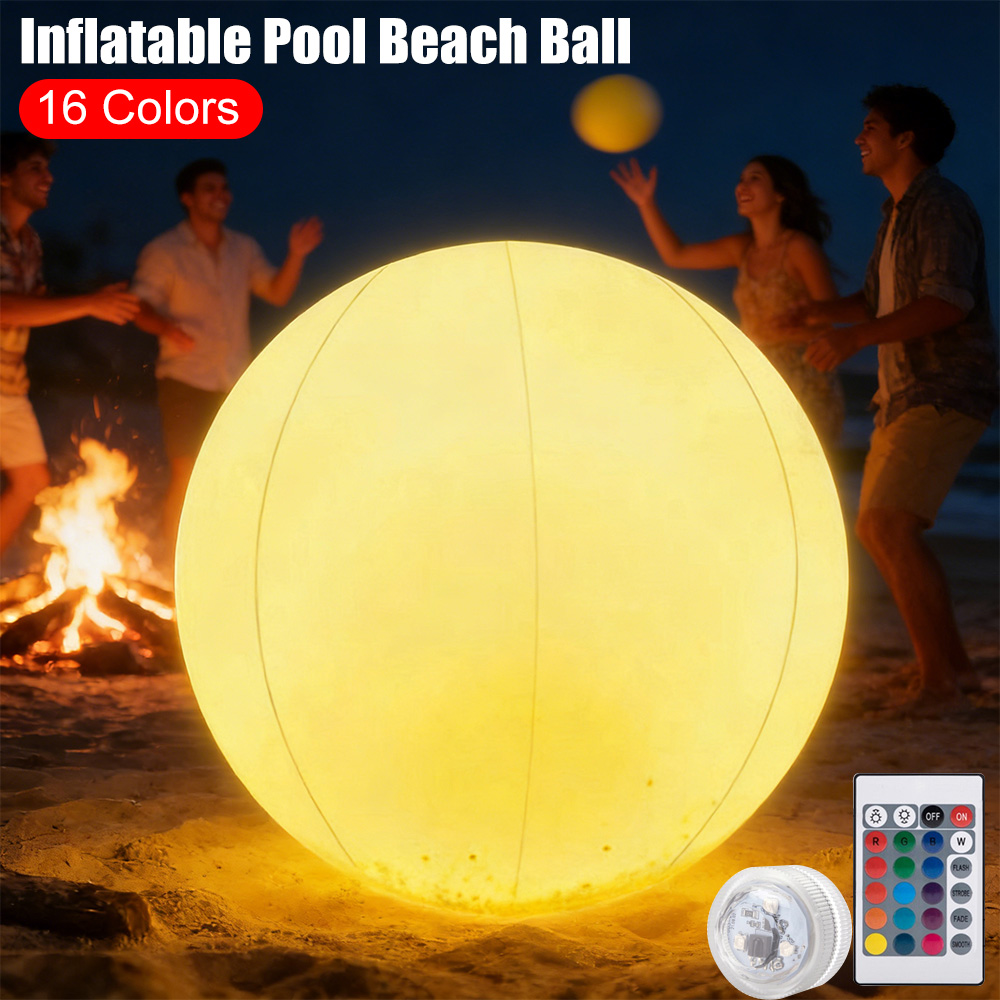 Pelota Inflable Luminosa LED p - Games Garden Party reseña y precio