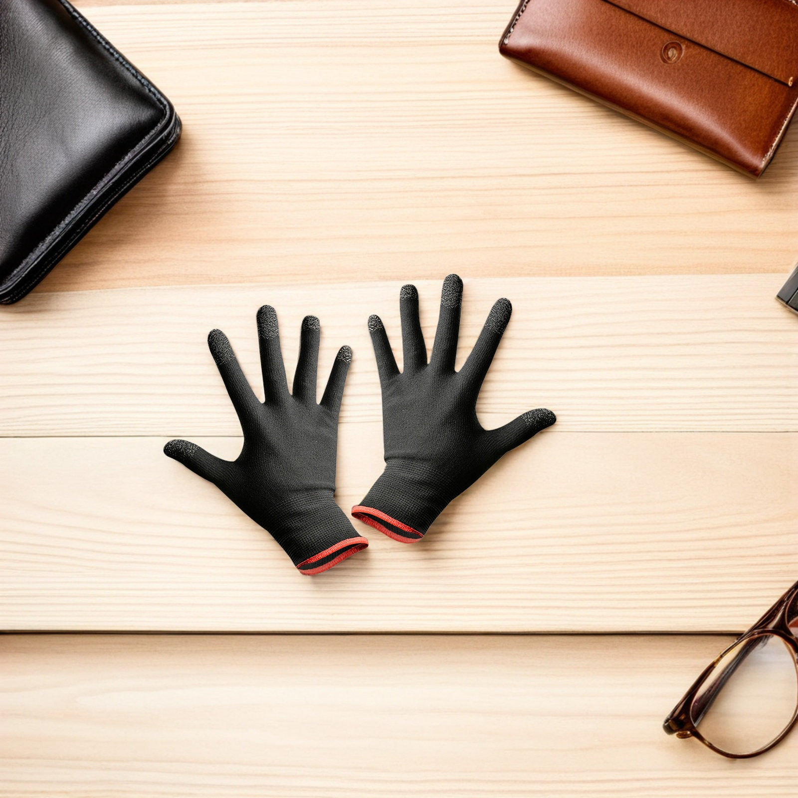 1 par de guantes con pantalla  - Party Games Using Phones reseña y precio
